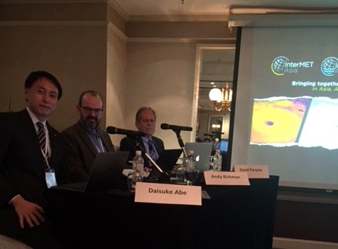 MetOfficeww's tweet photo. On the eve of #InterMETAsia, we’re taking part in special sessions on Public-Private sector co-operation sponsored by @WorldBank and @GFDRR. Andy Kirkman, our Director Government Services is taking part in the ‘New and Innovative Data for Better Used Services’ panel. https://t.co/N4lfRVmx8U