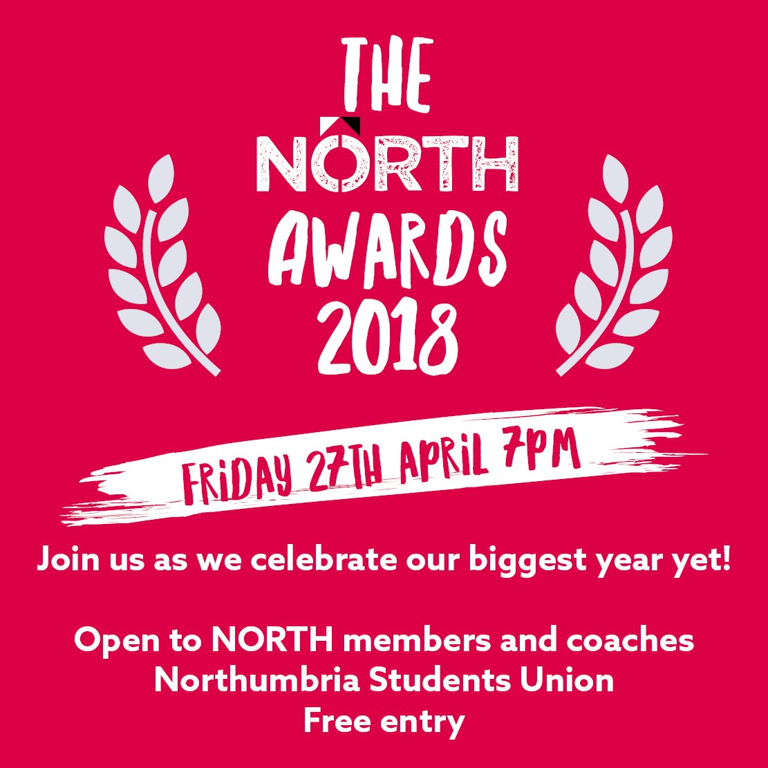 NORTH_Clubs's tweet photo. Nominations are still open for our first NORTH Awards

🏆 Commitment to NORTH 
🏆 Club Committee of the Year
🏆 Social Club of the Year
🏆 Best Performance 
🏆 Most Engaging Club
🏆 Most Inclusive Club
🏆 Best Newcomer
🏆 Member of the Year 

Get your clubs nominations in today! https://t.co/lDbiTcwZb1