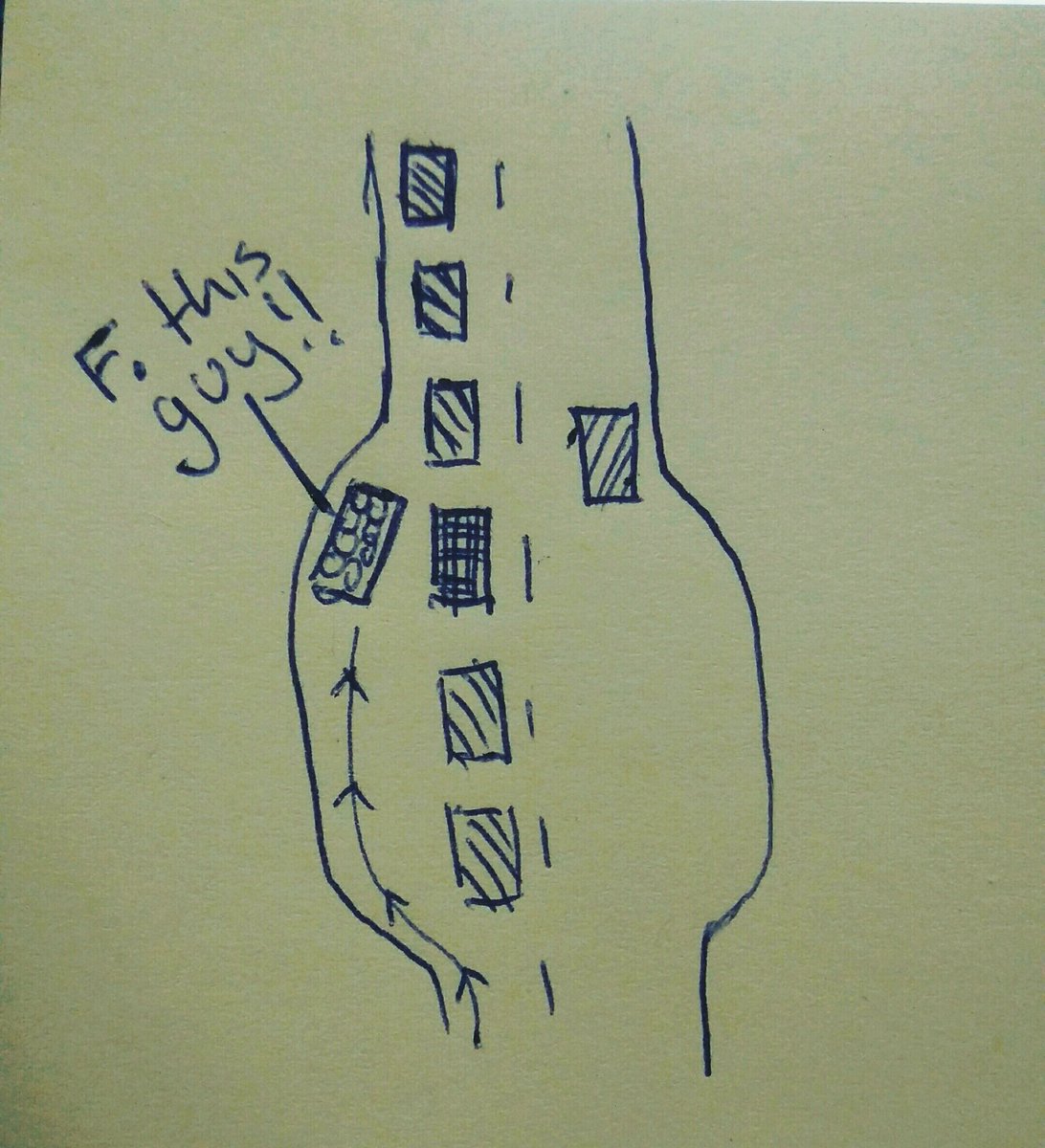 CarartKe's tweet photo. Today's #trafficpeeves #overlappers very annoying... #stickynotestory https://t.co/hD708UfCR7