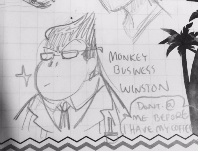 hey I can't draw winston but here's a skin concept that is bound to happen #Overwatch 