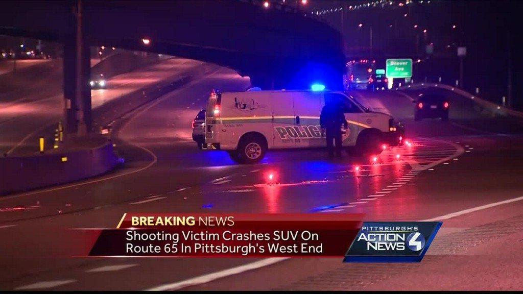 Driver with gunshot wound crashes car on Route 65 in Pittsburgh bit.ly/2Exct6t