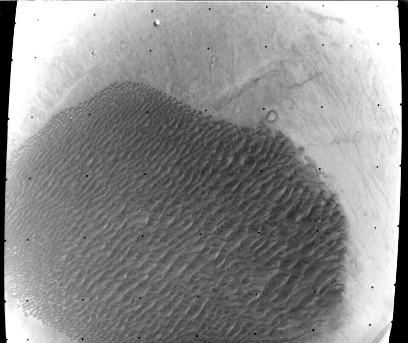 ICPlanetologist's tweet photo. A voyage of discovery, reviewing historic images of Mars:
Mariner 9 image of a dunefield (35x55 km)
Credit: Piotr Masek/@NASAJPL #Mars #dunefield #aeolian #eolian #Mariner9 https://t.co/lf2brv7BmC