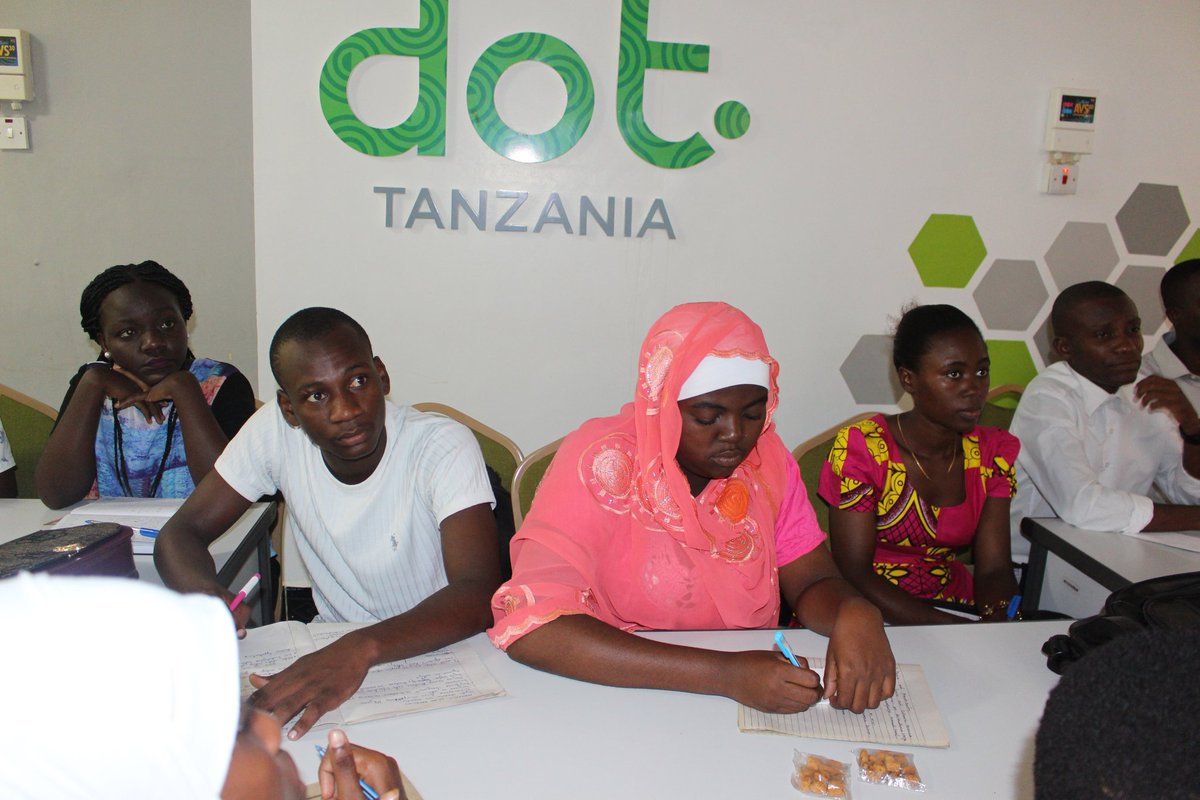 DOTTanzania's tweet photo. We have kicked off our two days training with past program beneficiaries on how to develope startups. These sessions will run in 3 regions, with a joint business competetion where 5 succesful ideas will be awarded startup kits. Supported by @HDIFtz https://t.co/ZPtUif1jI0