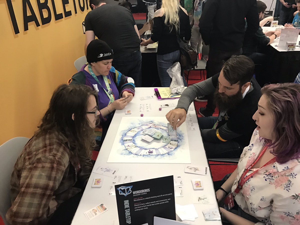 Wordoboros's tweet photo. Thanks for playing Wordoboros! #kickstarter #games #paxeast https://t.co/appE5hMQjO