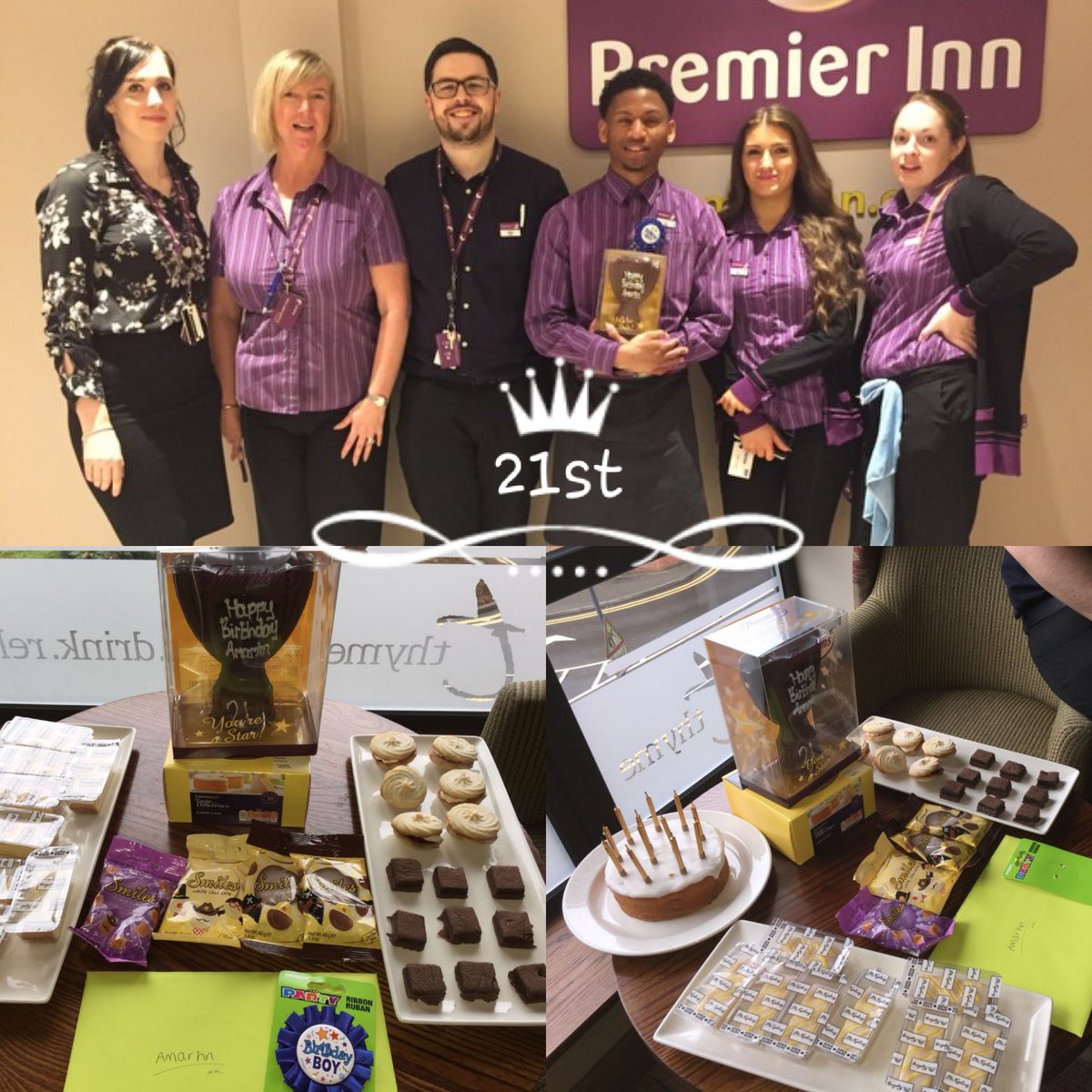 Happy 21st Birthday for tommorow <a href="/AmarhnYoung/">Raphequë 🐻 🥷🏾</a>  our little superstar!! Hope you have an amazing day from all the team.!!!! P.s we hope you enjoy our gifts 🎁🎉🎈<a href="/SolihullTCPI/">STC PI</a> <a href="/J18West/">Jay West</a> @Jade13z @Hinson_Yates <a href="/LucyJohnsPI/">Lucy Johns</a> <a href="/SDEBDD/">simon ewins</a>