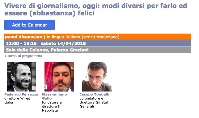 maxgallico's tweet photo. Domani al via il Festival di giornalismo a Perugia. Quest'anno ci saremo anche noi del @napolista con un panel originale: vivere di giornalismo ed essere abbastanza felici. A noi tocca il sabato mattina, ma ci avvieremo con qualche giorno di anticipo.
https://t.co/AhcKnUfKTH https://t.co/QlEi1mYQMJ