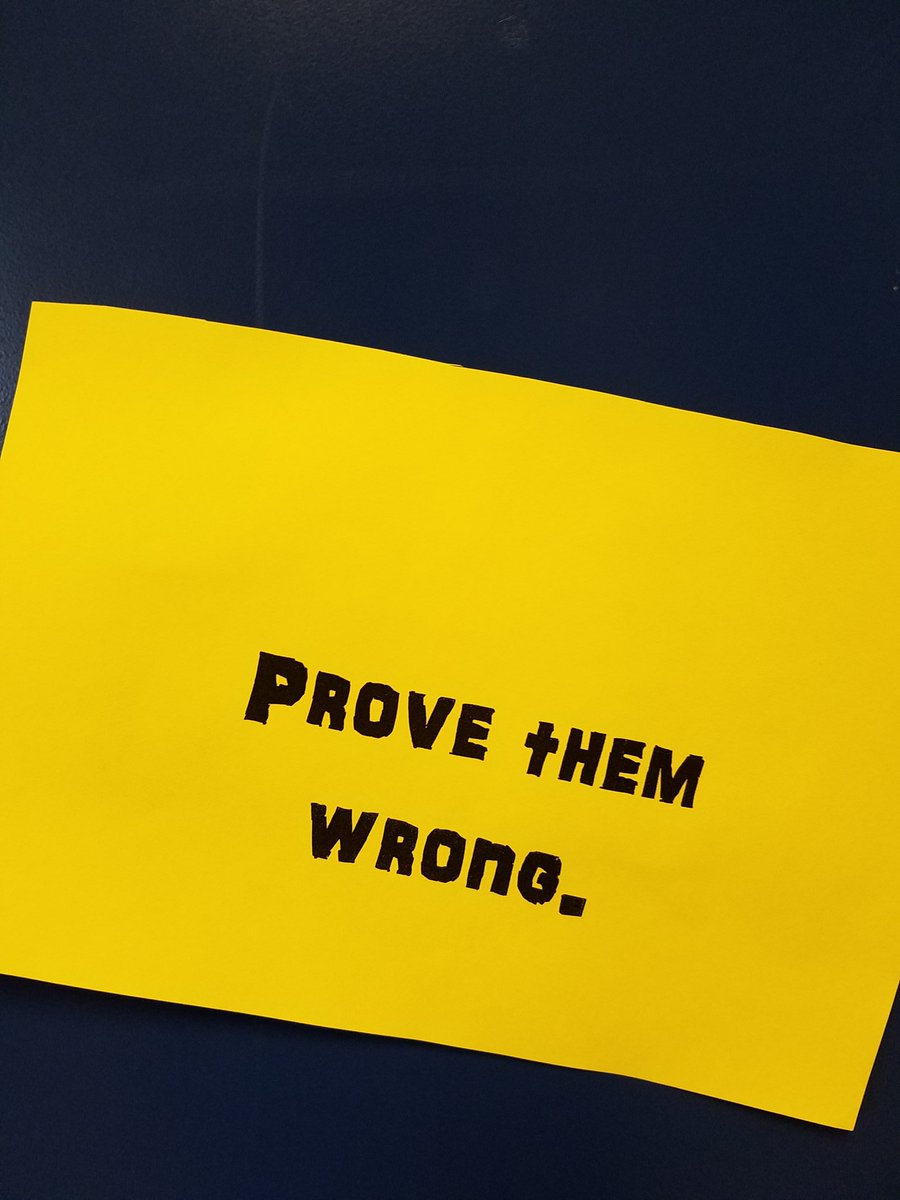 RJHHawks's tweet photo. When people say you can't, show them that you can! #LockerWisdom https://t.co/TRRPgw93KH