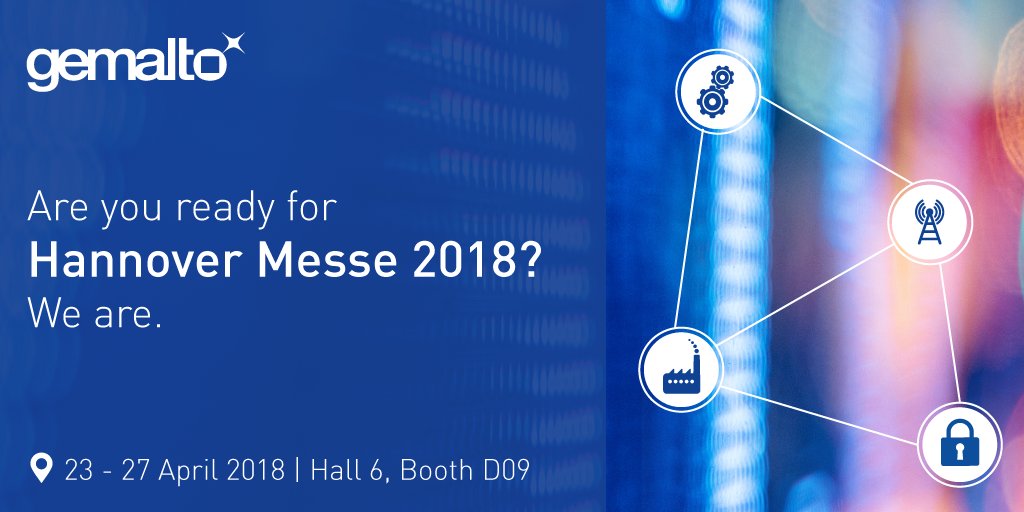 CinterionIoT's tweet image. From April 23 to 27 Gemalto will be present at @hannover_messe. Join us at hall 6 - booth D09. #IoTConnectivity #IoTSecurity #IoTMonetization
ow.ly/YIn150h4sD2
