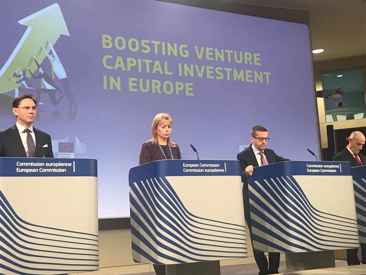 StartUpEU's tweet photo. New @EU_Commission initiative to double VC funds for #startups in #EU Six new Funds of Funds to raise 2,1€ Bio to leverage up to 6,5€ Bio. Total funding go #EU #startups in 2016 was 6,5€ Bio https://t.co/JvWzN3hA6e