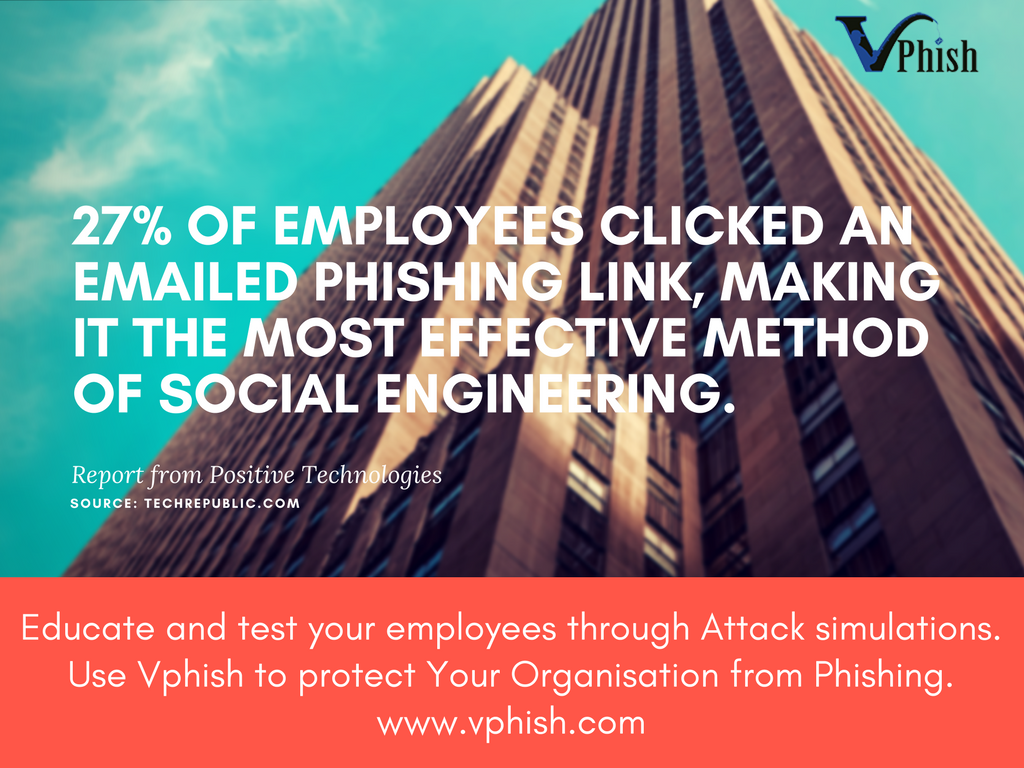V_phish's tweet photo. #Phishing was the most effective form of #SocialEngineering attack: 27% of recipients clicked the phishing link, which led to a #fake #website.

Use VPhish to secure your #organization!

#cybersecurity #malware #infosec #CISO #CIO #SMB #phish #employees #hack #bitcoins #email https://t.co/kfdhoKP8ue