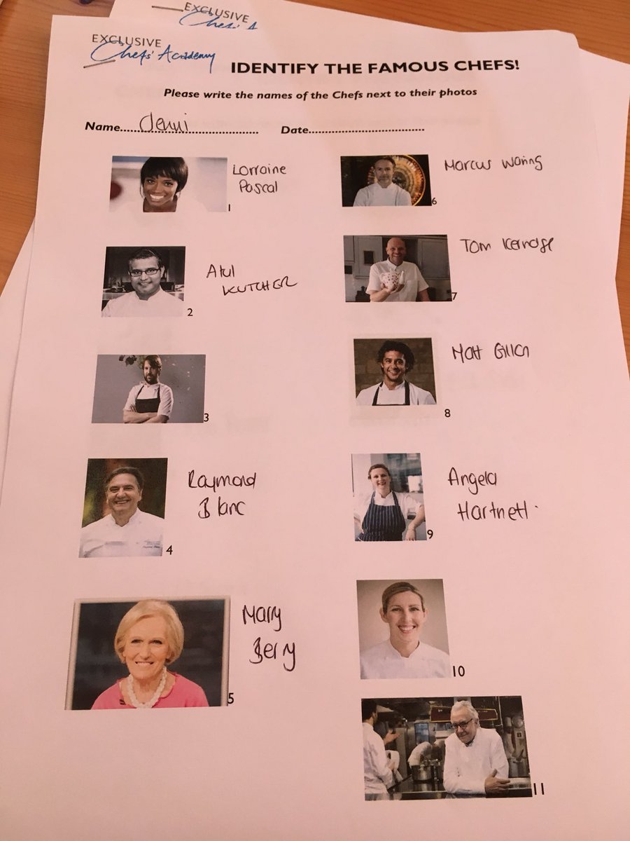 HRatSouthLodge's tweet image. Next activity for today... @ExcChefsAcademy #namethatchef #notcompetitiveatall 🤣
