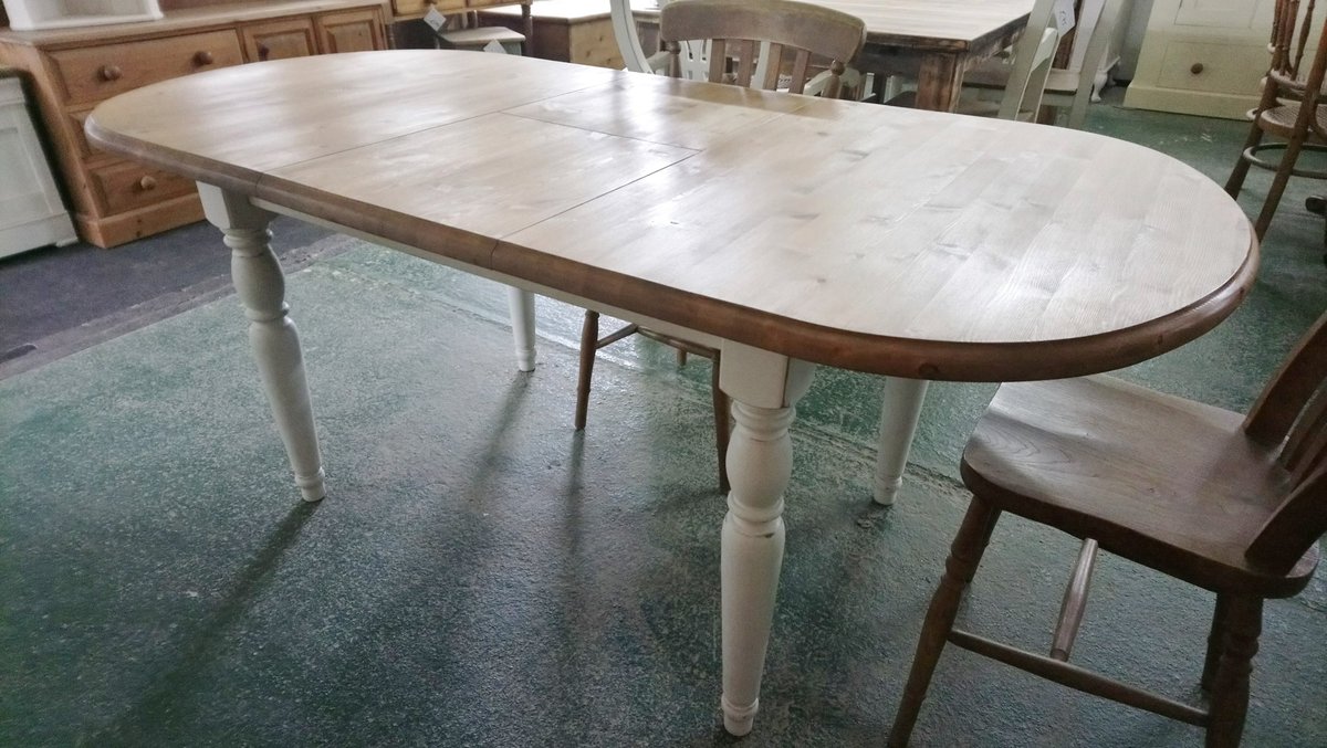 A World Of Old On Twitter Recycled Pine Oval Extendable Table