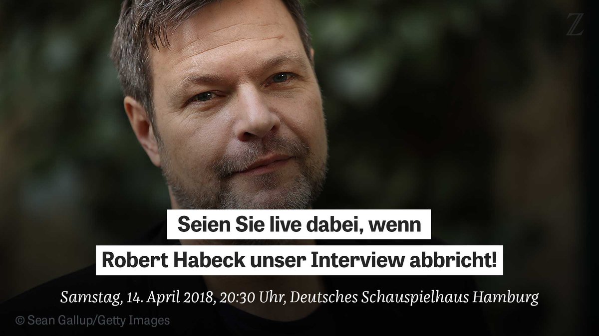 zeitonline's tweet photo. Zwei Moderatoren, ein Gast, Ende offen: @jochen und @ch_amend sprechen mit @RobertHabeck über "Freiheit" und unser Gast bestimmt das Ende des Interviews. Seien Sie dabei, am 14.4. um 20:30h im Schauspielhaus #Hamburg. Eintritt frei. Mehr Infos: https://t.co/i8MEjUwnDz #ZEITNacht https://t.co/SRqQBySHur