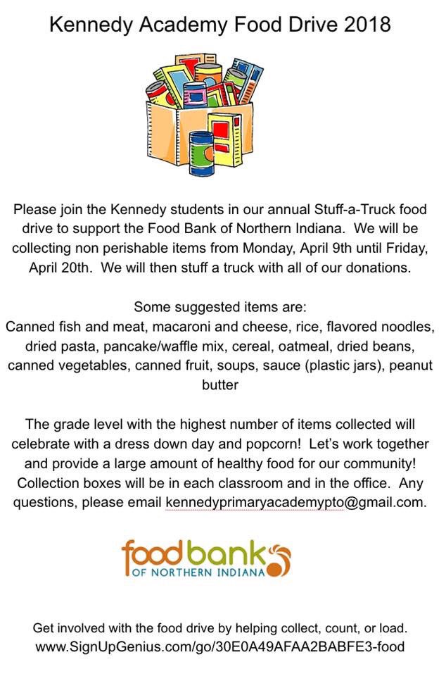 KennedyPrimary's tweet photo. We are excited to partner with the @FoodBkNIndiana to help our community! Kennedy parents- sign up here to help!                https://t.co/b0cmFJyfq7 https://t.co/GwmKGRPFq0