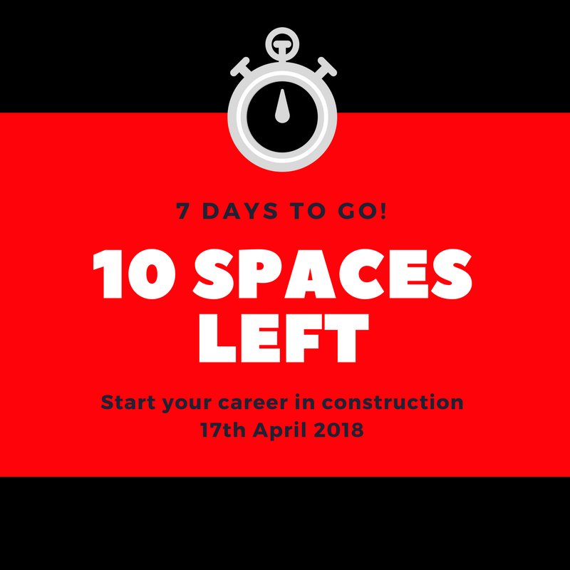 After a huge response to our advertising yesterday we have decided to add 10 more spaces to our CONSTRUCTION COURSE starting 17.04.18 - we can only take 10 more people ... so contact us TODAY to register your interest. 😊

@HartlepoolJCP <a href="/JCPinDurhamTees/">JCP in Durham Tees</a> @JCPinSchoolsNE