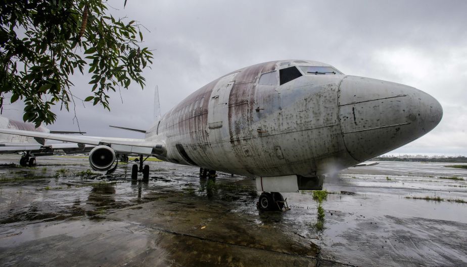 Este avión de Lufthansa fue secuestrado en 1977 y así luce en completo abandono.