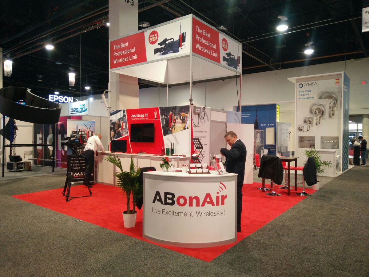 ABonAirRed's tweet photo. ABonAir Unveils World’s First 4K 7msec Delay Wireless Broadcast Solution @ #NABShow18 https://t.co/wJyfw7EKsr https://t.co/zIQGROhNot