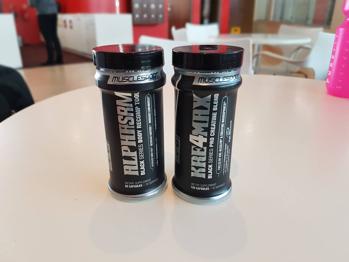 MuscleSportSA's tweet photo. #AlphaSRM 30 minutes before & #Kre4Max directly after training. The perfect training partners!
#MuscleSportSA
#NextLevel
#BlackSeries
#BlackIsTheNewOrange
#BeastMode
#Exclusive
#fitness
#lifestyle
#Bodybuilding
#shredded
#PhysiqueFreak
#FitFluential
#fitnessaddict https://t.co/8Kemc4MPjG