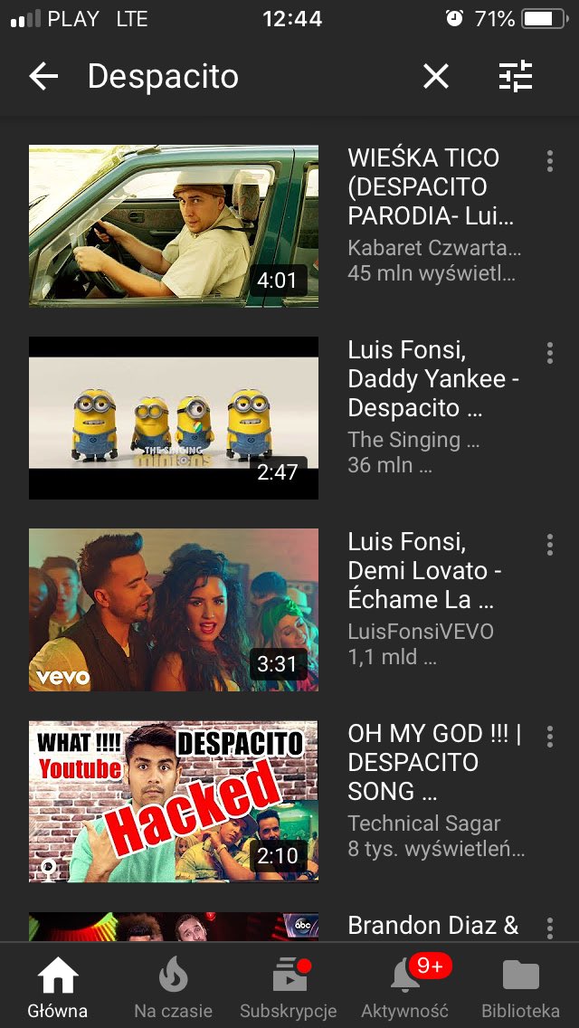 HAKERZY USUNELI DESPACITO Z YOUTUBE XDDDDDDDDDDD