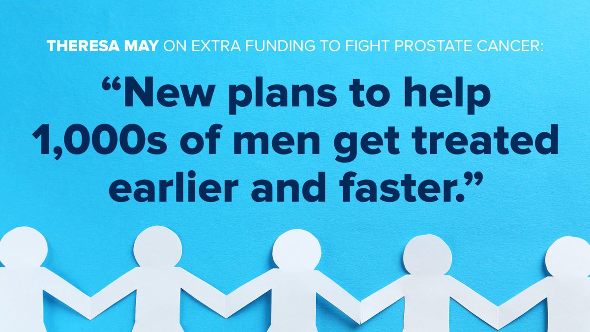 Today <a href="/theresa_may/">Theresa May</a> is launching new plans to help ensure that prostate cancer patients are "treated earlier and faster", with £75 million going towards new clinical trials. Prostate cancer claims 11,000 lives a year. <a href="/Conservatives/">Conservatives</a> <a href="/kevinhollinrake/">Kevin Hollinrake MP</a>
