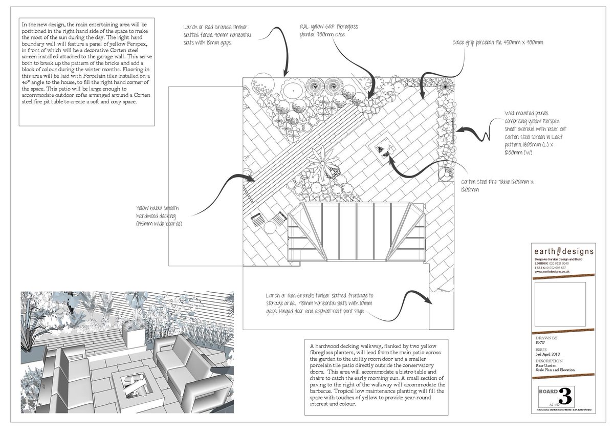 EDGardensUK's tweet photo. This #Woodford #Landscape sees everything twisted on a 45° angle to stretch the space. #EarthDesigns #gardendesign #gardenideas  #garden #gardensketch #gardenplans #gardenidea #essexgarden #londongarden #designergarden #gardendesigner #landscaper #landscape #gardenbuilders https://t.co/7mYt1BOVDx