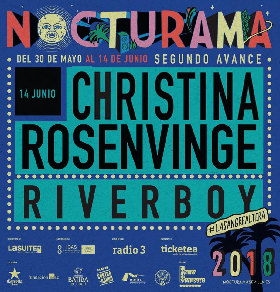 Es ver palmeras, pensar en la #primavera y #lasangrealtera!! El 2º y último adelanto de <a href="/nocturamaseviya/">Nocturama Sevilla</a> unirá a <a href="/Ch_Rosenvinge/">Christina Rosenvinge</a> y #Riverboy, frontman de <a href="/ExpressMilkyway/">the Milkyway Express</a>, la noche del 14 de #junio en los Jardines del Casino bit.ly/2pwsLqY