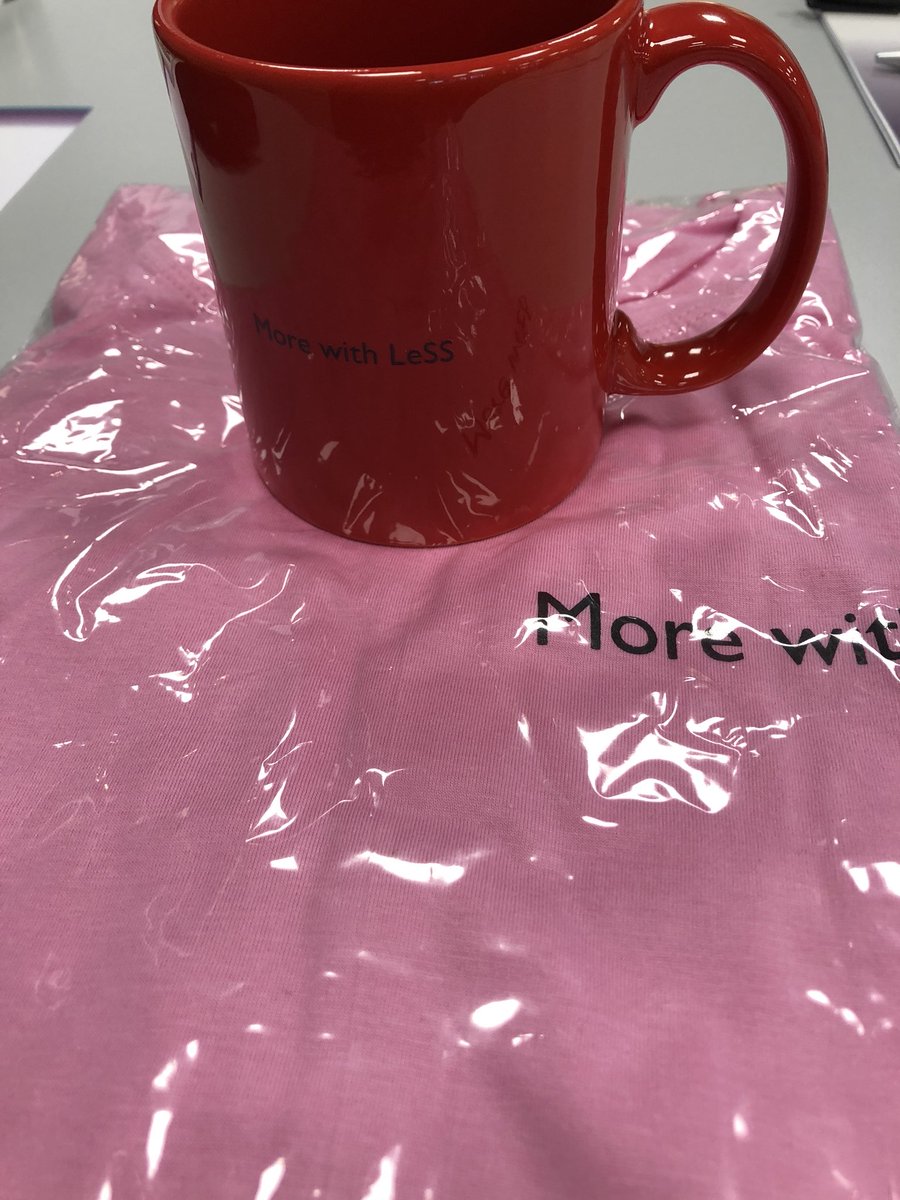 - Wow! LeSS caps and pink T-shirts!  - Now we can do more with LeSS. 😁 <a href="/basvodde/">Bas Vodde</a> #LeSSWorks