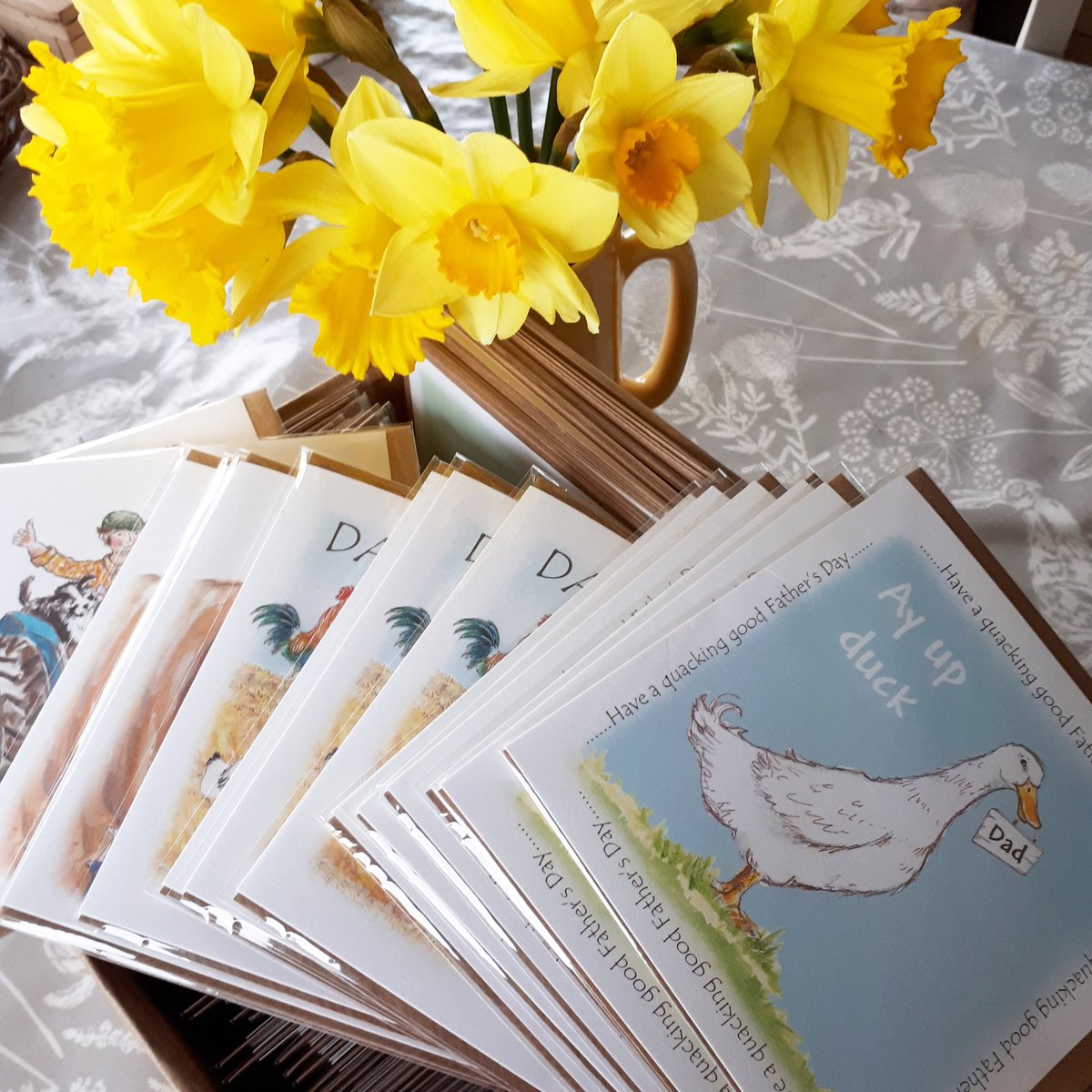 littlesheds's tweet photo. New order delivered to @DenstoneHall this morning, including everyday and Father's Day cards 😊 #denstonehall #littlesheddesigns #indiebusiness #staffordshire
#greetingcards #originalillustration https://t.co/2xhk4PzjO9