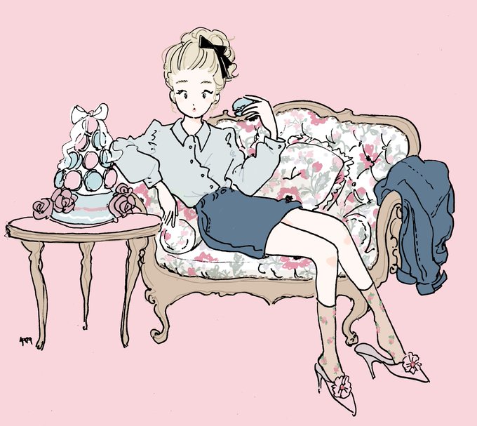 「couch」 illustration images(Oldest)