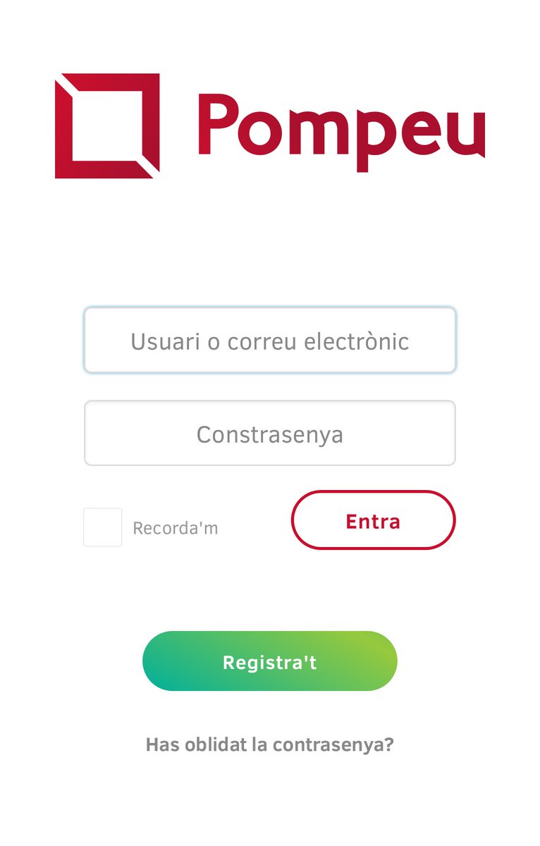 PompeuCat's tweet photo. Els apunts validats no són l'única novetat del tercer trimestre...
Nou inici de sessió a les apps d'iOS i Android! #pompeu https://t.co/dvQpReasoC