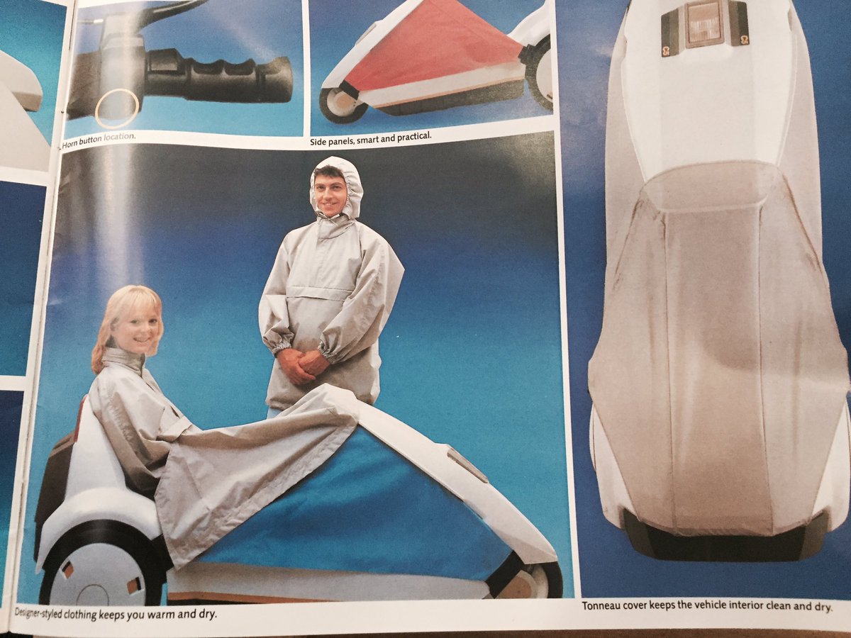 matt_thinkux's tweet image. Sinclair C5 brochure. Accessories.