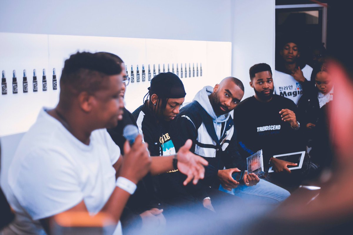 HypeMagazineSA's tweet photo. Last week we linked up with the @Sneaker_LAB fam for Vol 1. of the HYPE Sessions hosted by @Roo_AT that brought guests @rikyrickworld @frankcasino @fredxxvii @Lesiba and Mizi Mtshali to dissect the topic “How The Internet Killed The Radio Star”. 📷: @young_stilo_ https://t.co/Kdzaz8ANuA