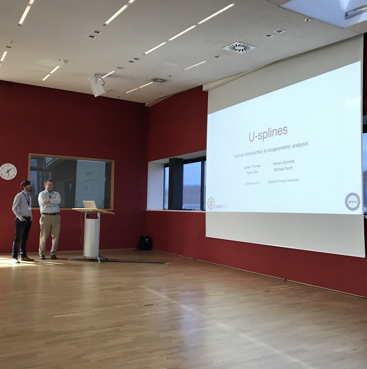 gmp2018's tweet image. Michael Scott is about to teach all there is to know about Isogeometric Analysis and more! #GMP2018 #Keynote