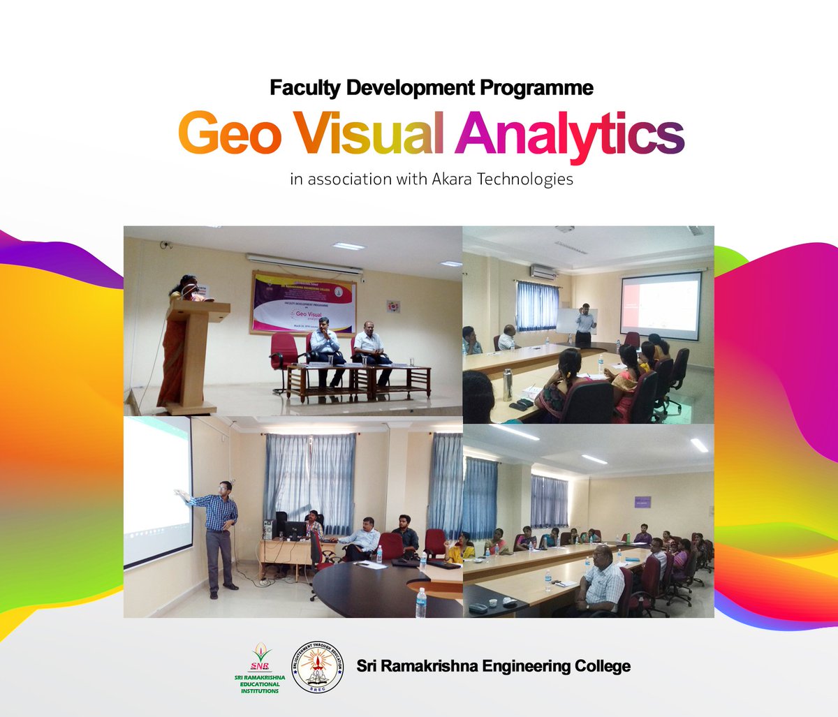 SREI_CBE's tweet image. SREC concluded one-day Faculty Development Program on ‘Geovisual Analytics’ on the note that Geovisual Analytics’ is an increasingly important tool for crisis management.
#GeovisualAnalytics #Faculty_Development_Program #crisis_management #BigData #BigDataAnalytics #GeoVisual