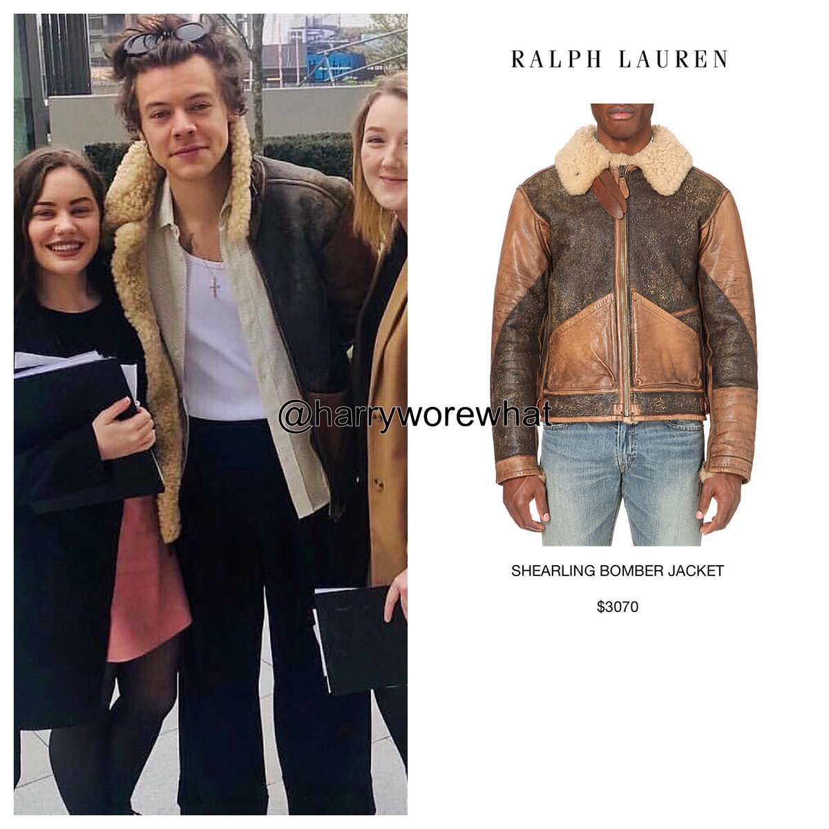 ralph lauren shearling aviator jacket