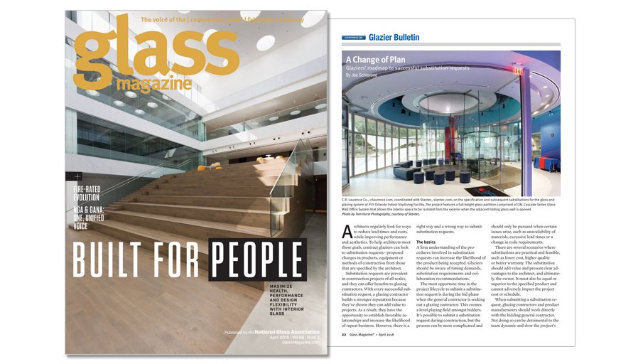 CRL_ARCH's tweet photo. #SubstitutionRequest doesn't have to be a dirty word. They can reduce lead times &amp; costs, while improving performance &amp; aesthetics. The April @GlassMag looks at the right/wrong way to go about them, including perspectives from @Stantec https://t.co/Mq5qY6Mu9m #TuesdayThoughts https://t.co/Ua0MbI7sN7