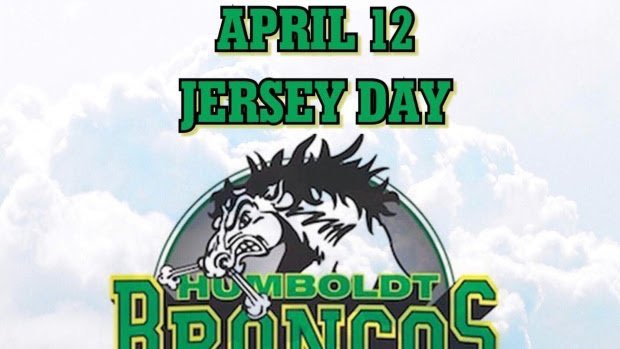 ClevesBurnside's tweet photo. April 12th is National Jersey Day. #homboldtbroncos #heavyhearts 💚💛 https://t.co/Ni5tVIULwp