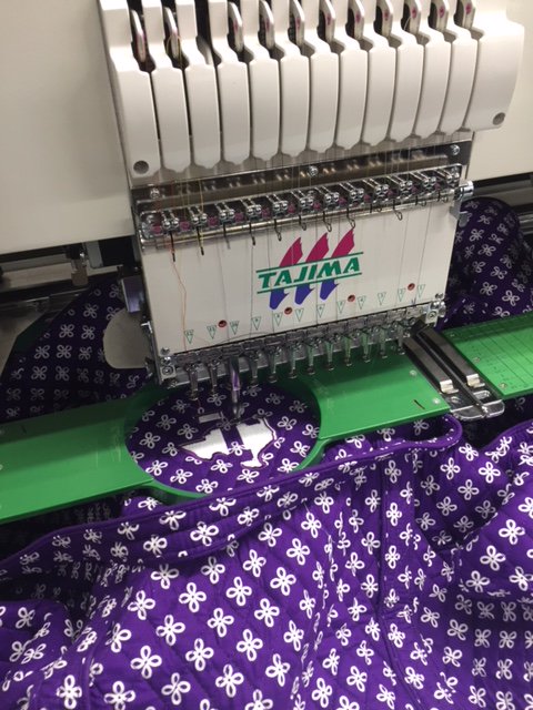 TarletonState's tweet photo. The first batch of Tarleton State+Vera Bradley is getting ready to ship to Stephenville! It’s a sea of purple in the workshop. 

Get yours exclusively from @Clublevelbrands  https://t.co/kCsqoowQYa https://t.co/MfctQRM9JS