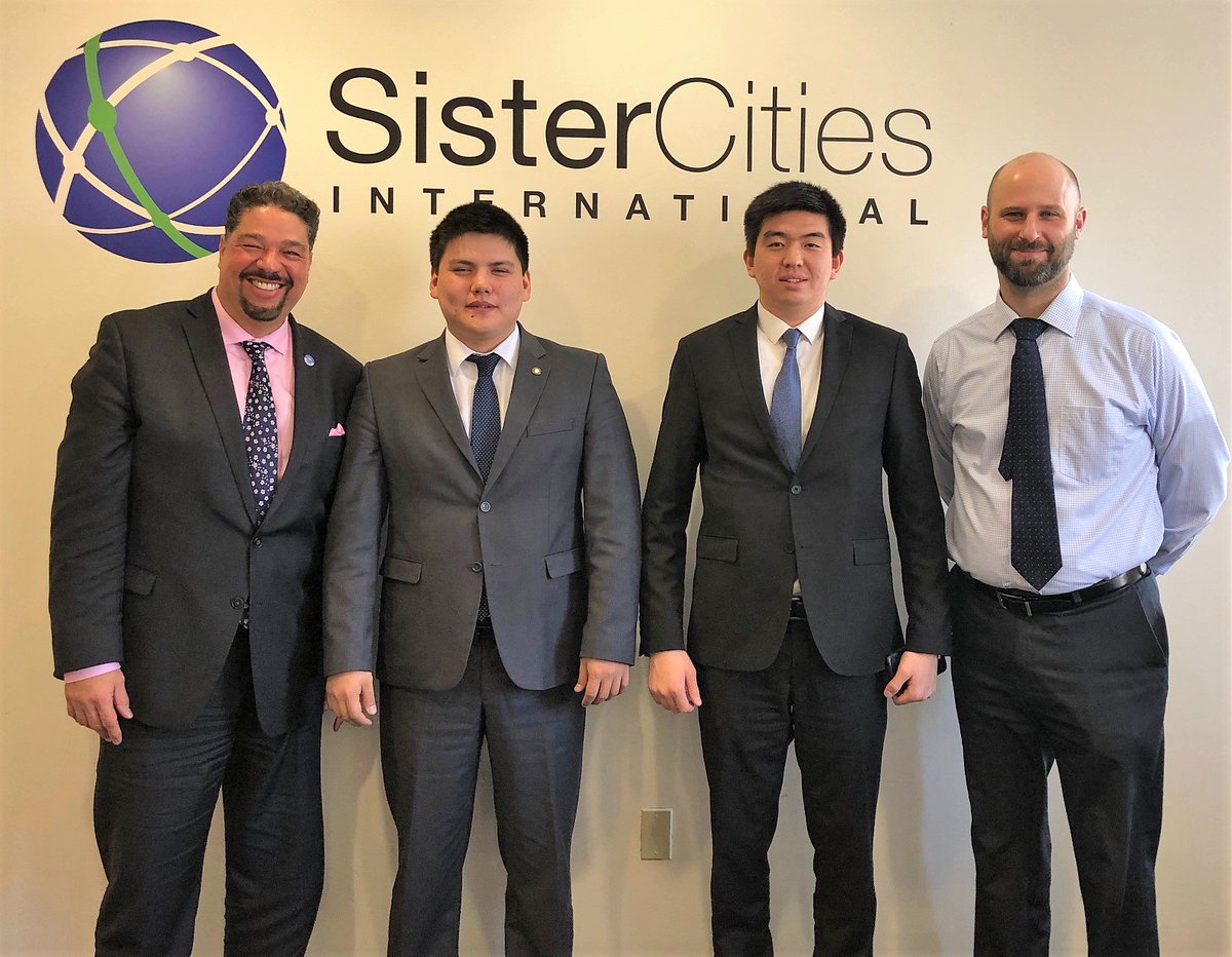@AdamAtSCI &amp; <a href="/CEOatSCI/">SCI President&CEO</a> were thrilled to meet with our colleagues from the Embassy of the Kyrgyz Republic 2 discuss <a href="/SisterCitiesInt/">Sister Cities International</a> Silk Road &amp; econ development for our annual conf in Colorado. Amazing!