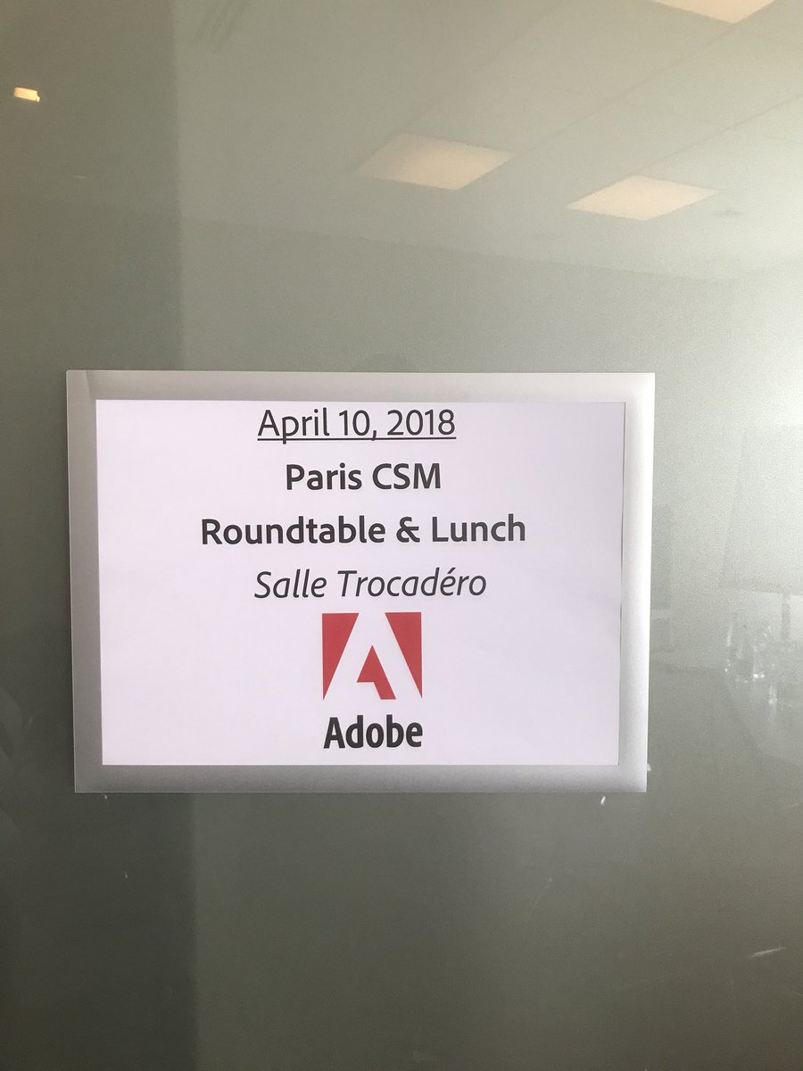 Customer Success Roundtable in Paris.  #CustomerSuccess #Adobelife #Adobe