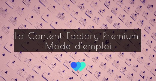 [CONTENUS] 💡
En Inbound, on entend beaucoup parler de Content Factory. Mais connaissez-vous la Content Factory Premium ? Non ? <a href="/YouLoveWords/">YouLoveWords</a> vous dévoile les secrets de ces formidables machines à contenus.hubs.ly/H0bBR7K0
#contentmarketing #inboundmarketing