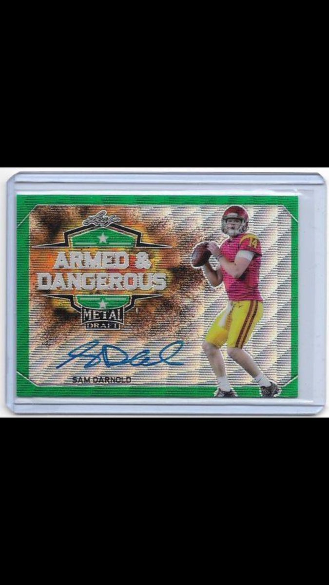nowaitbreaks's tweet photo. Another monster @leafceo @Leaf_Cards product. Leaf Metal Draft did not disappoint Darnold #/5, Rosen #/3, Allen #/15. Canโt wait for #leafpearl tomorrow will be absolute ๐ฅ. Head to @nowaitbreaks on breakers and Facebook to get involved in a group break of the hottest product. https://t.co/IpN1qJZhf5