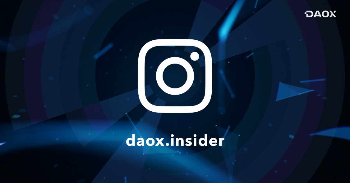 daoxorg's tweet image. Follow us on Instagram!
instagram.com/daox.insider
