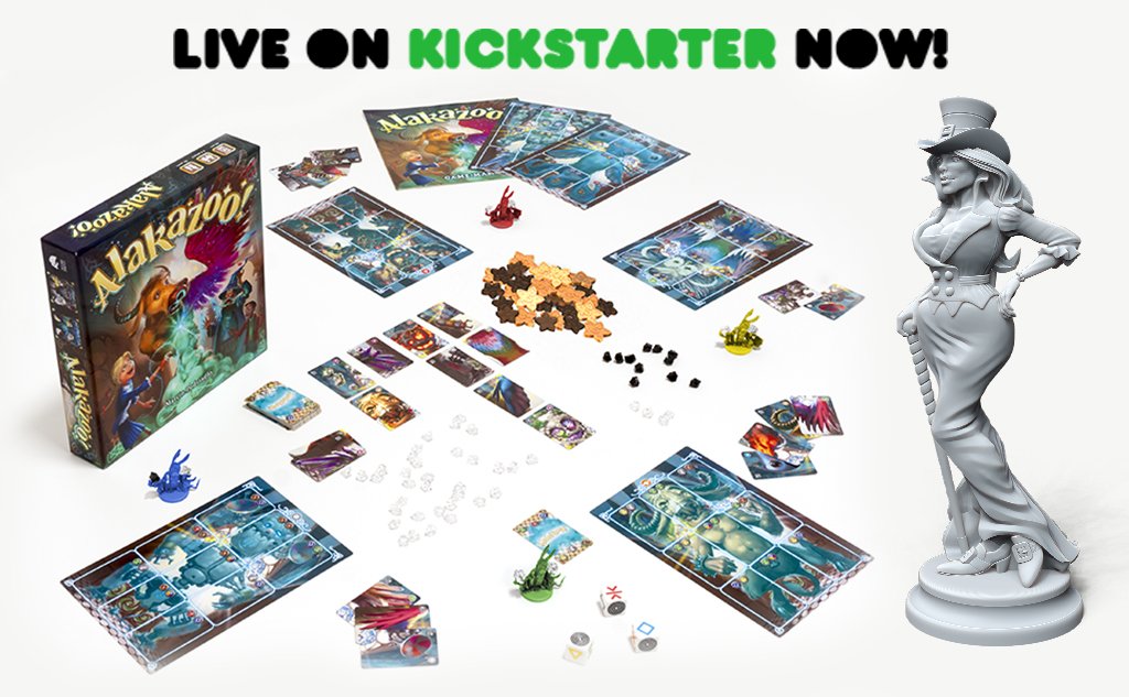 Our next campaign is LIVE!!! Check out #Alakazoo #boardgame now on #Kickstarter #Creativemaker #BeCreative #Summoning #NotOnlyForKids