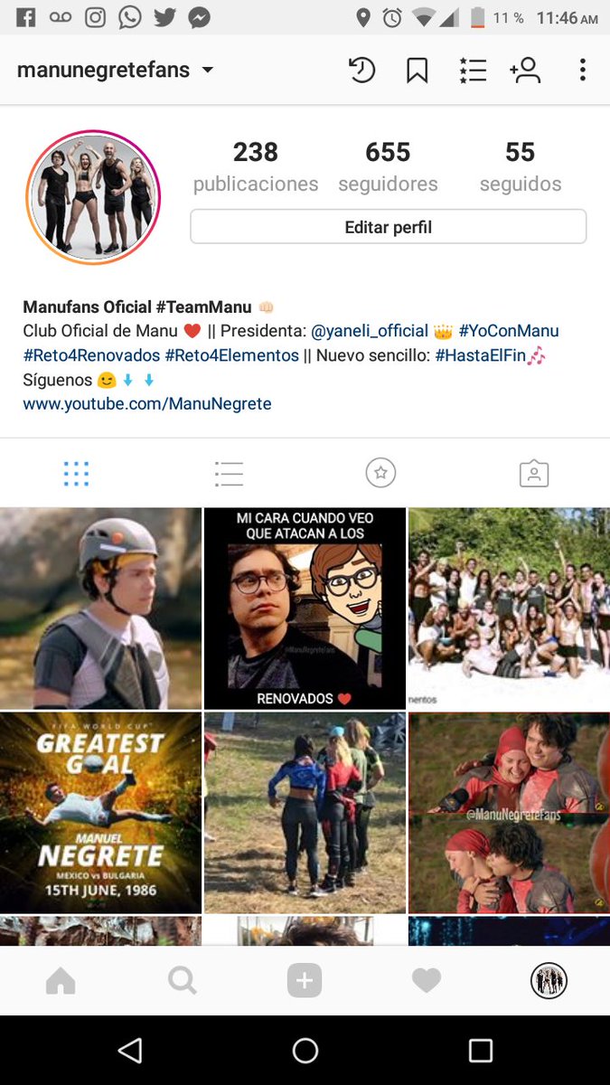 ManufansOficial's tweet photo. Corran a ver las historias de Instagram y no olviden seguirnos 😊😍😘
#Reto4Elementos #Reto4Renovados #RenacidosResurgidosRenovados #TeamManuNegrete #TeamManu #TeamNegrete #Manufans #YoConManu https://t.co/g5lWnWcVX8