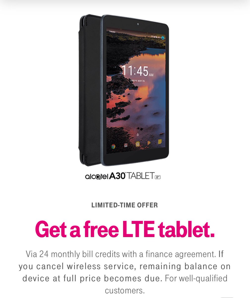 tmohtownmd's tweet photo. Hey if you’re in the Hagerstown Md area stop by 17221 Cole Rd Hagerstown Md and take advantage of this awesome Deal. Hurry up and get your New Tablet On Us🎉🎊👍🏾 if you’re not in the area just stop by your local @tmobile #nerules #bemagenta @alcatelmobileus https://t.co/3r2LwnYekc