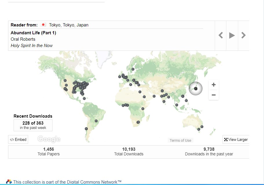 ORULibrary's tweet photo. Since the Digital Showcase launched just over a year ago, there have been over 10,000 downloads from the journals, student papers, faculty works, online books, and audio/video collections! Check out the incredible reach of the DS on our interactive map on https://t.co/A8y7XywhuG https://t.co/jPHZb1v7Ad
