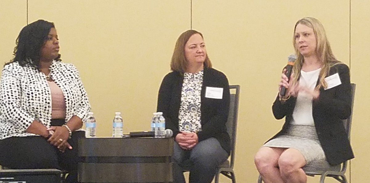 ConferenceForum's tweet photo. @ICONplc EB McLindon led panel with @PMGResearch on best practices in collaboration from pre-study through study at #CTCollaborations https://t.co/5RcAnb3pP4
