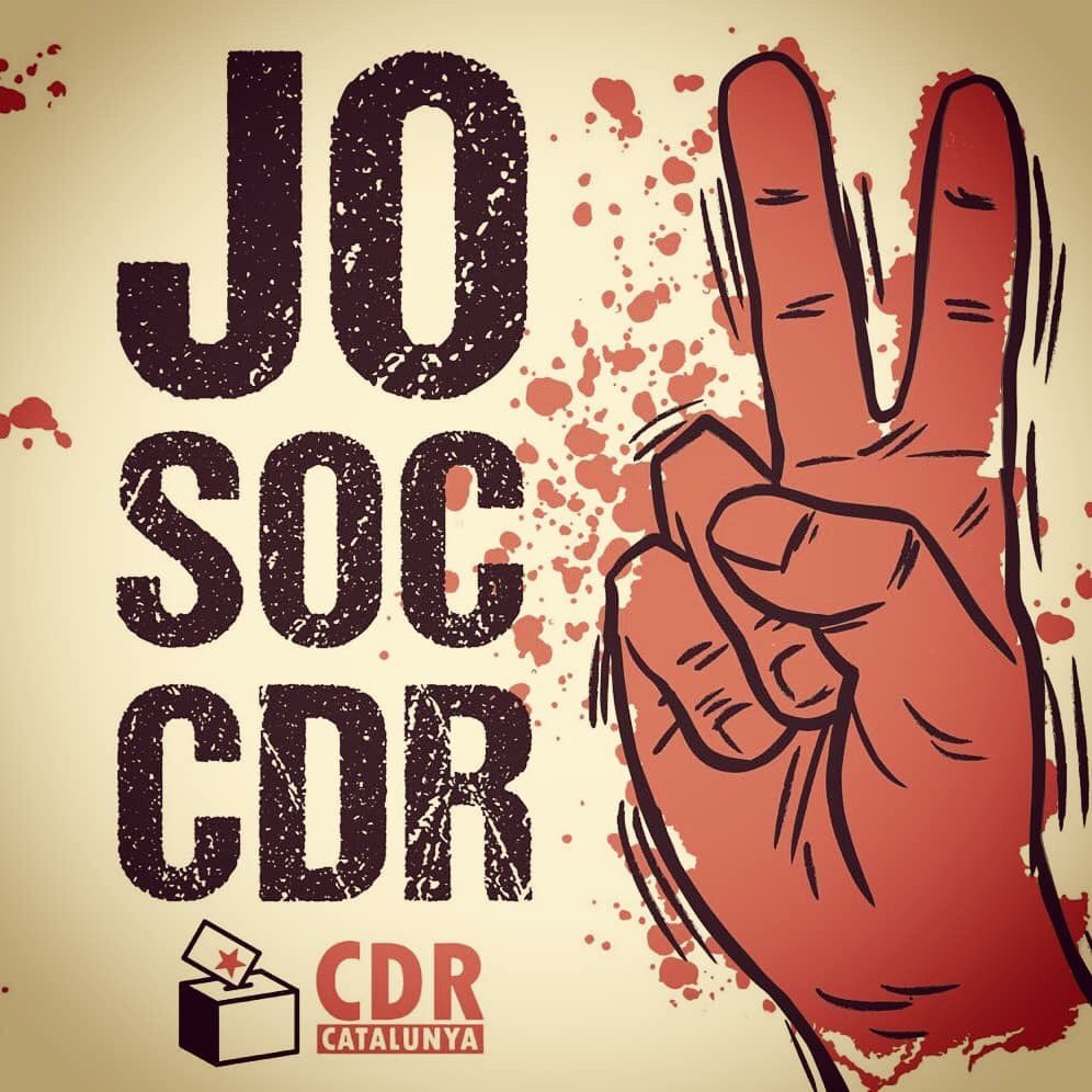 DecidimCas's tweet photo. Avui ens acusen a totes de sedició, rebel·lió i terrorisme. Davant un estat demòfob i reaccionari, ni un pas enrere! #JoSocCDR https://t.co/xvDFZhZ6UZ