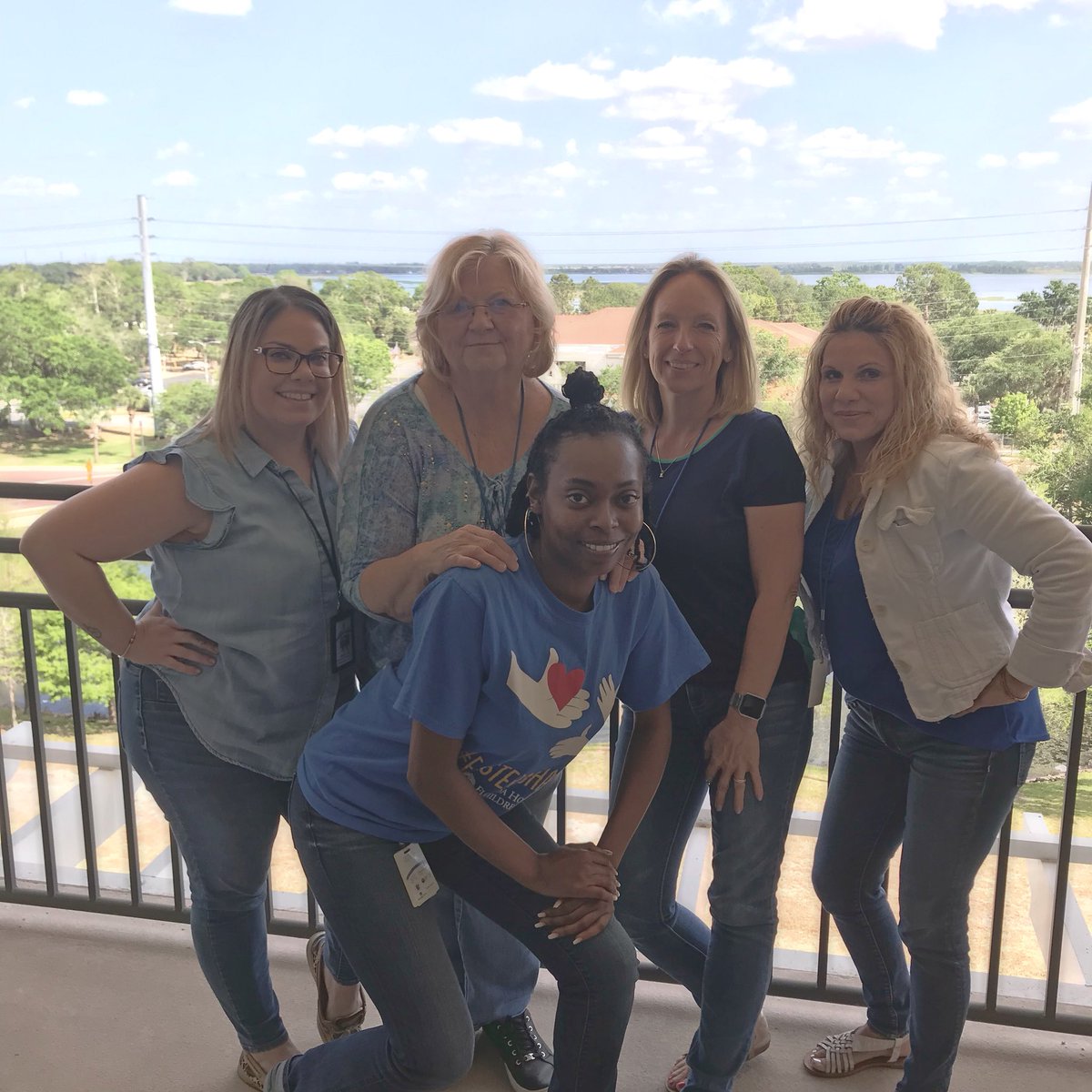 Our Osceola Information & Eligibility team is decked out in their blue for Child Abuse Prevention Month!  Whether it’s blue nails, blue jeans, or blue shirts - you can help us bring awareness to this important cause! Let us know #WhyIWearBlue 💙